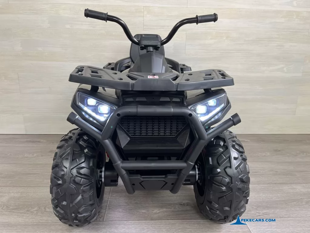 Quad eléctrico para niños 12V 2.4G Negro frontal