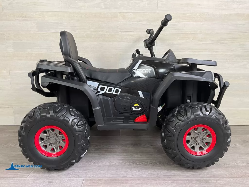 Quad eléctrico para niños 12V 2.4G Negro lateral invertido