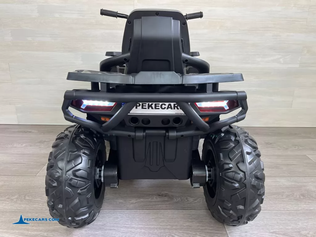 Quad eléctrico para niños 12V 2.4G Negro parte trasera