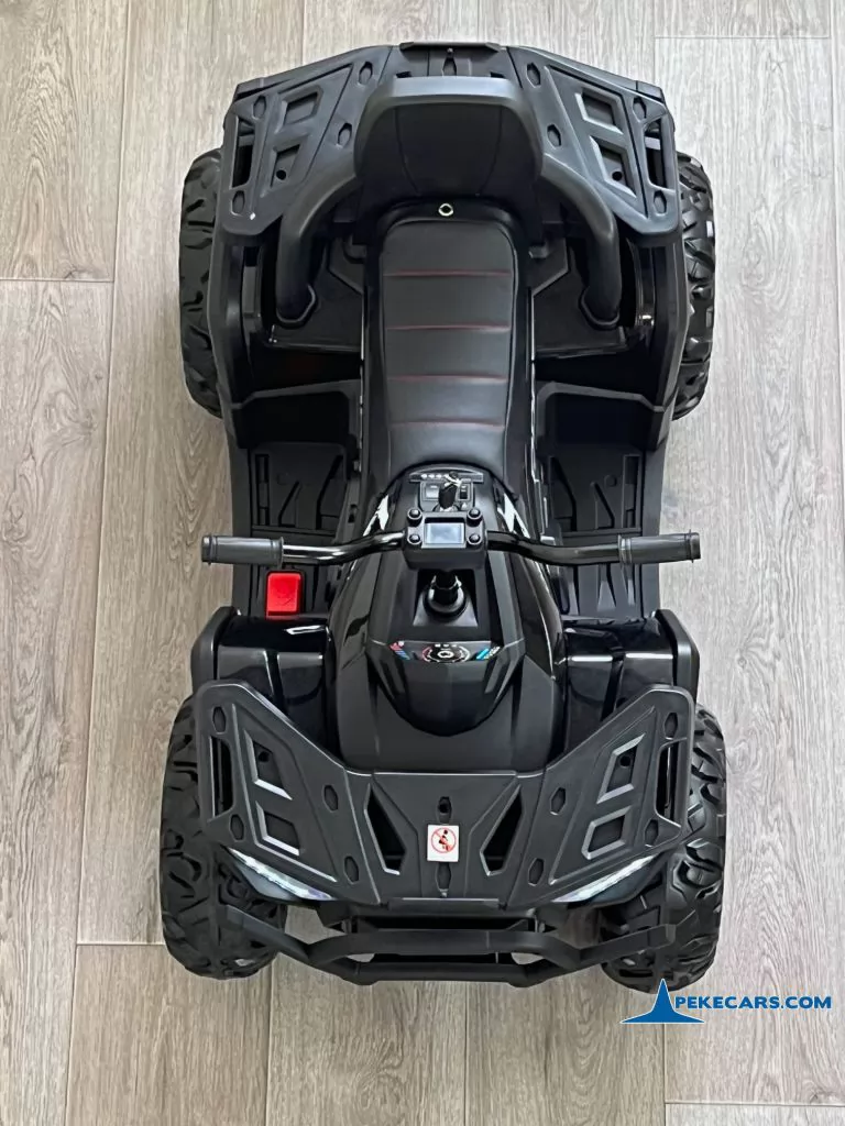 Quad eléctrico para niños 12V 2.4G Negro desde arriba