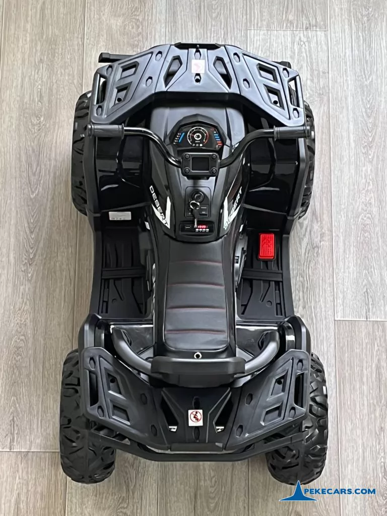 Quad eléctrico para niños 12V 2.4G Negro vista aérea