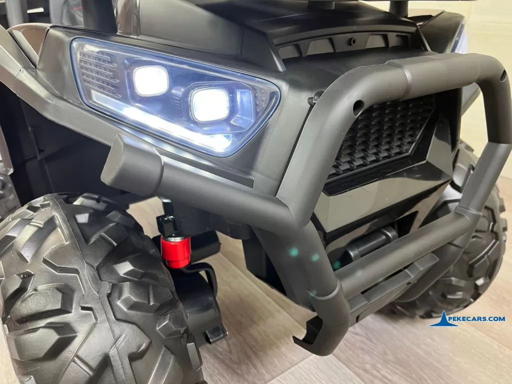 Quad eléctrico para niños 12V 2.4G Negro luces