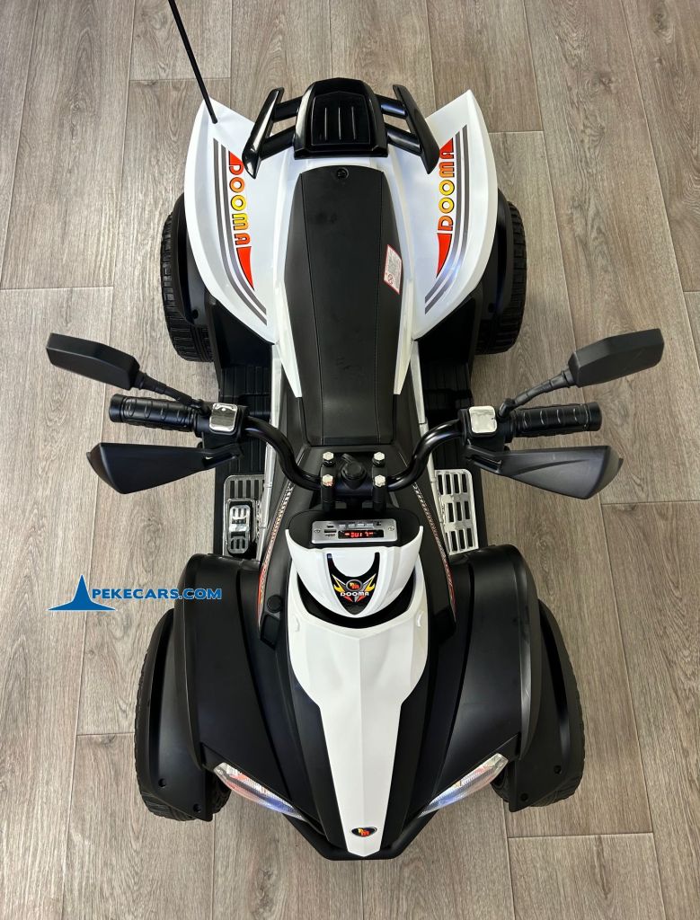 Quad Eléctrico Infantil Giga Quad 12V Blanco