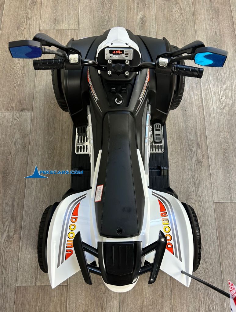 Quad Eléctrico Infantil Giga Quad 12V Blanco