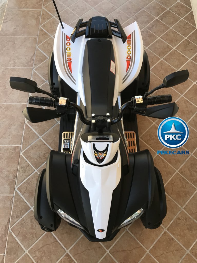 Quad Eléctrico Infantil Giga Quad 12V Blanco