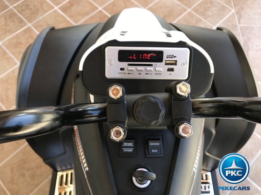 Quad Eléctrico Infantil Giga Quad 12V Blanco