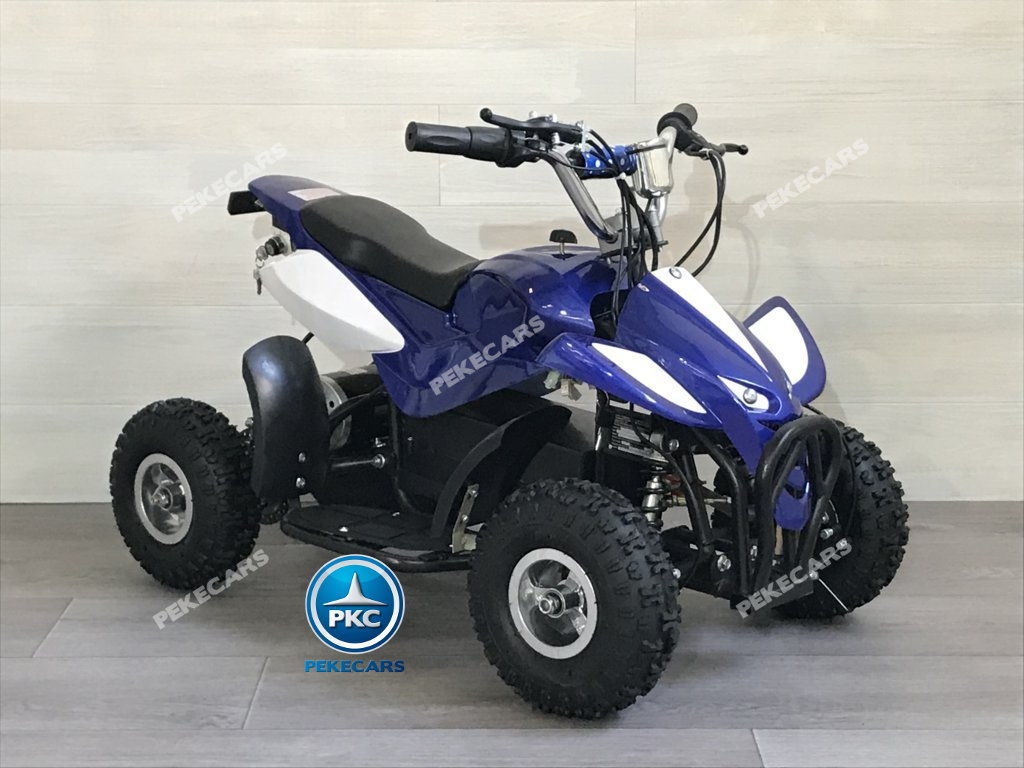 Quad eléctrico para niños mini atv 36V azul y blanco