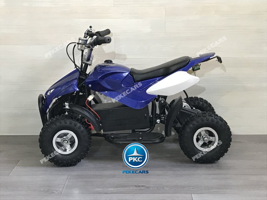 Quad eléctrico para niños mini atv 36V azul y blanco