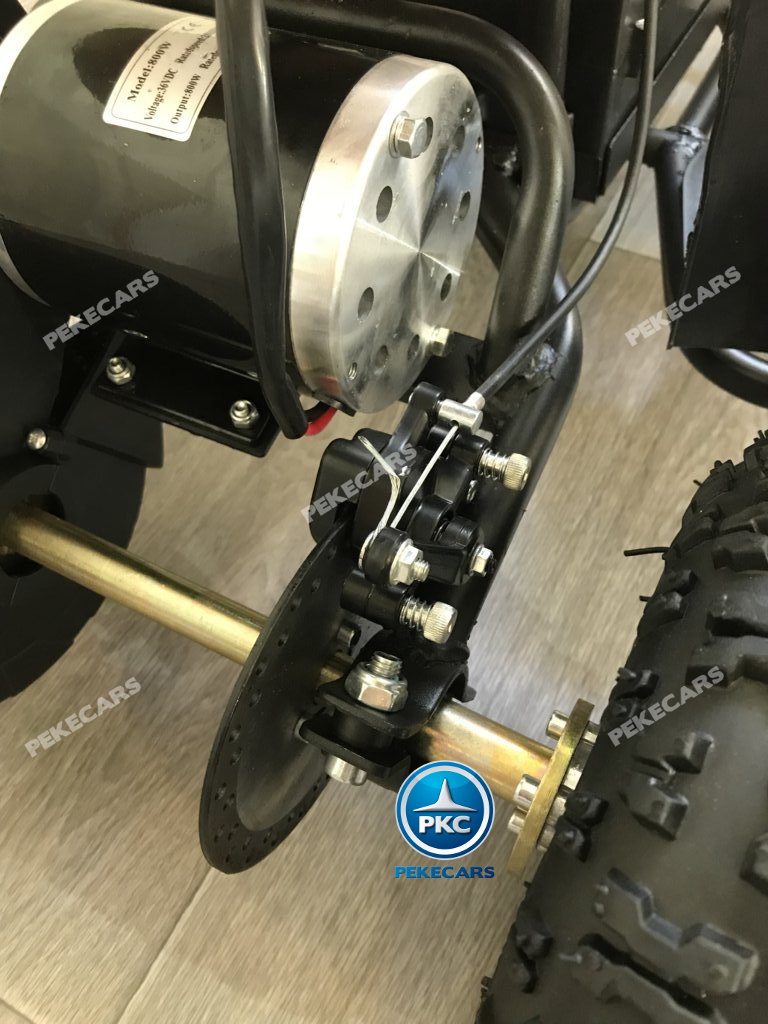 Quad eléctrico para niños mini atv 36V rojo y blanco discos de freno