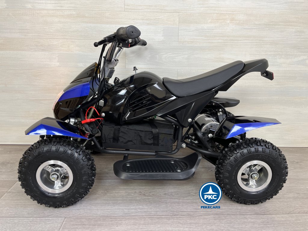 Electro quad 36V 500W Azul lateral
