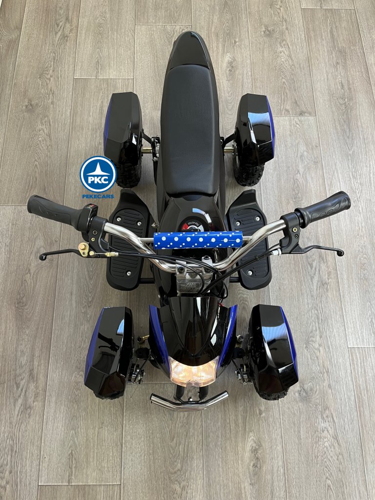 Electro quad 36V 500W Azul vista aérea