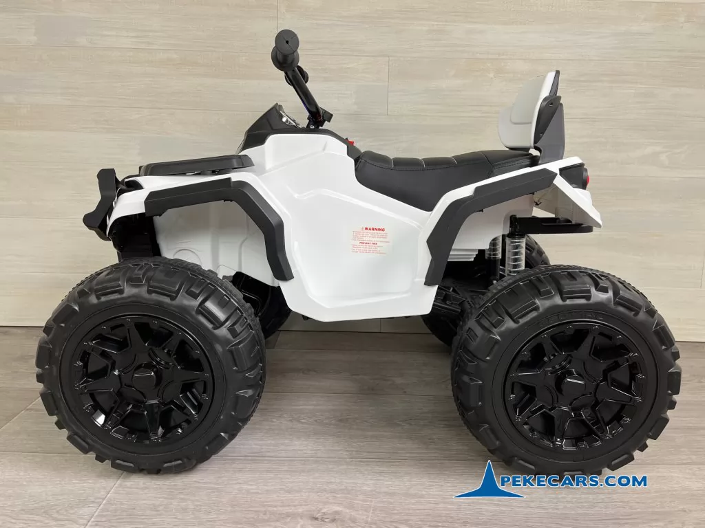 Quad Eléctrico Infantil Pekecars 906D Blanco