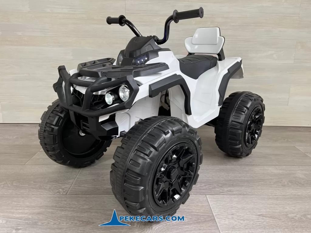 Quad Eléctrico Infantil Pekecars 906D Blanco