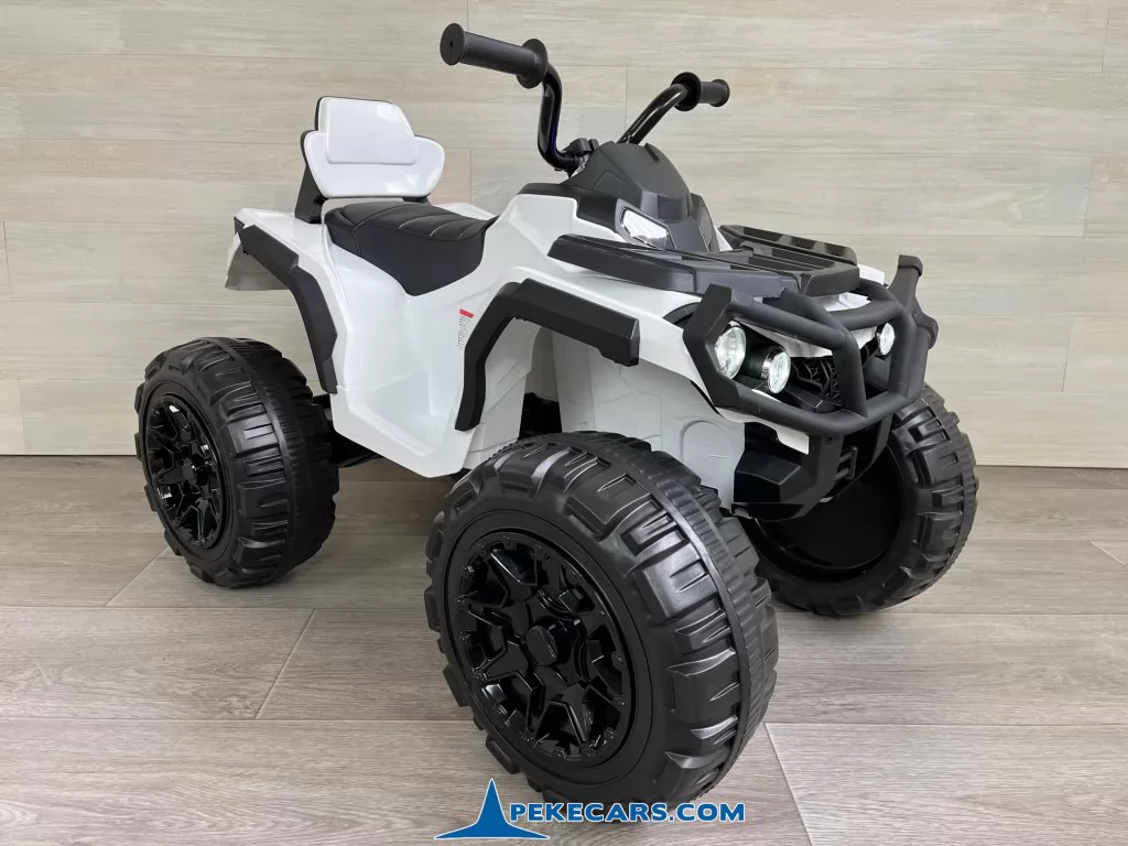 Quad Eléctrico Infantil Pekecars 906D Blanco