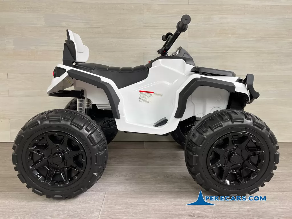 Quad Eléctrico Infantil Pekecars 906D Blanco