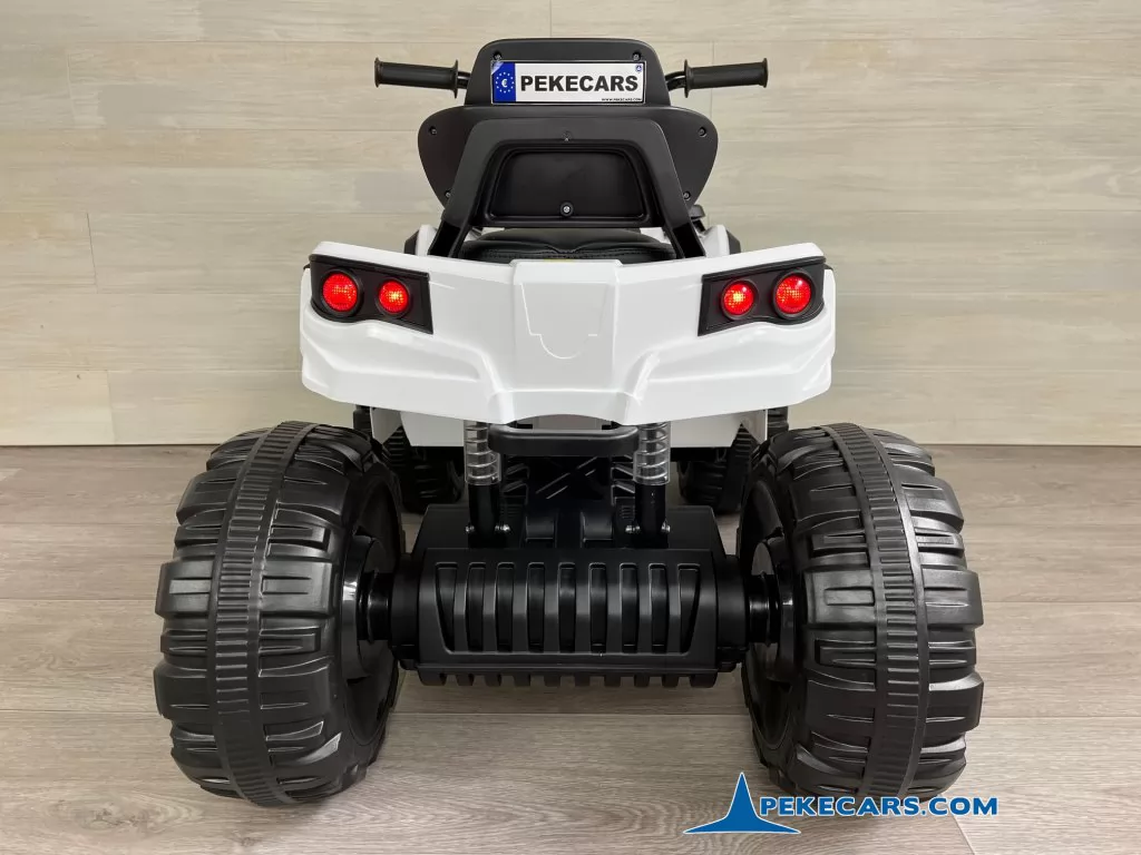 Quad Eléctrico Infantil Pekecars 906D Blanco