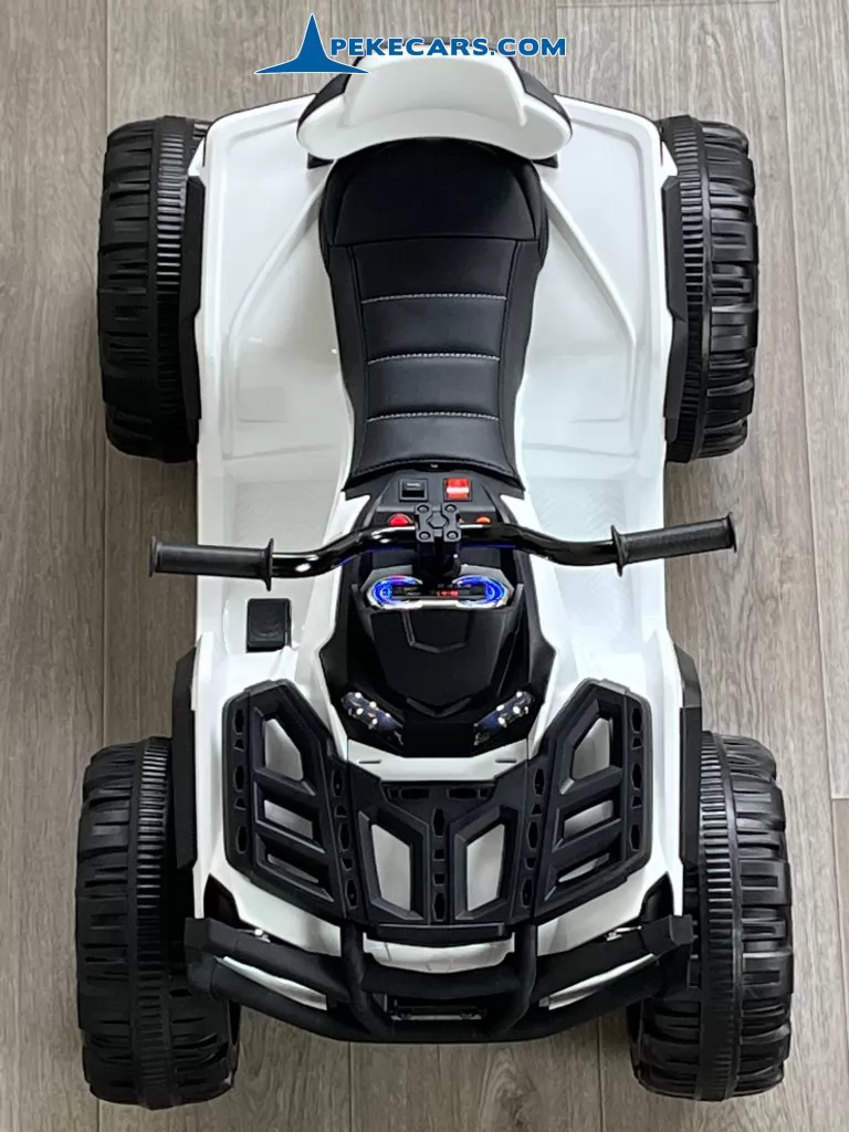 Quad Eléctrico Infantil Pekecars 906D Blanco
