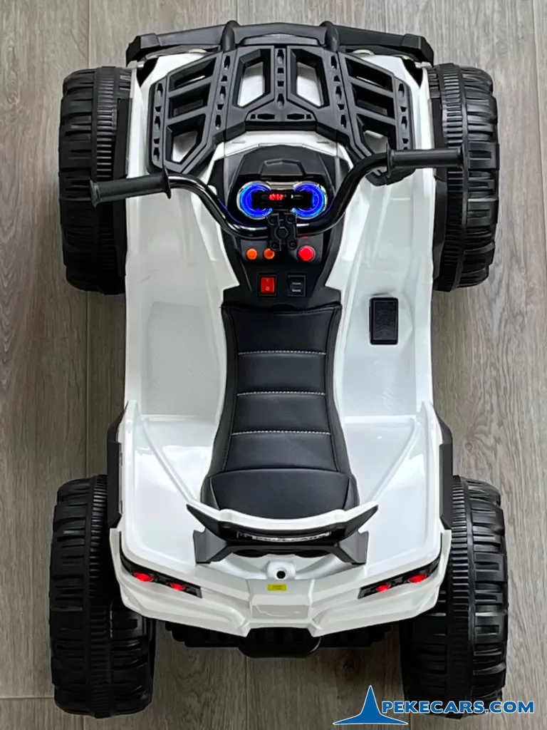 Quad Eléctrico Infantil Pekecars 906D Blanco