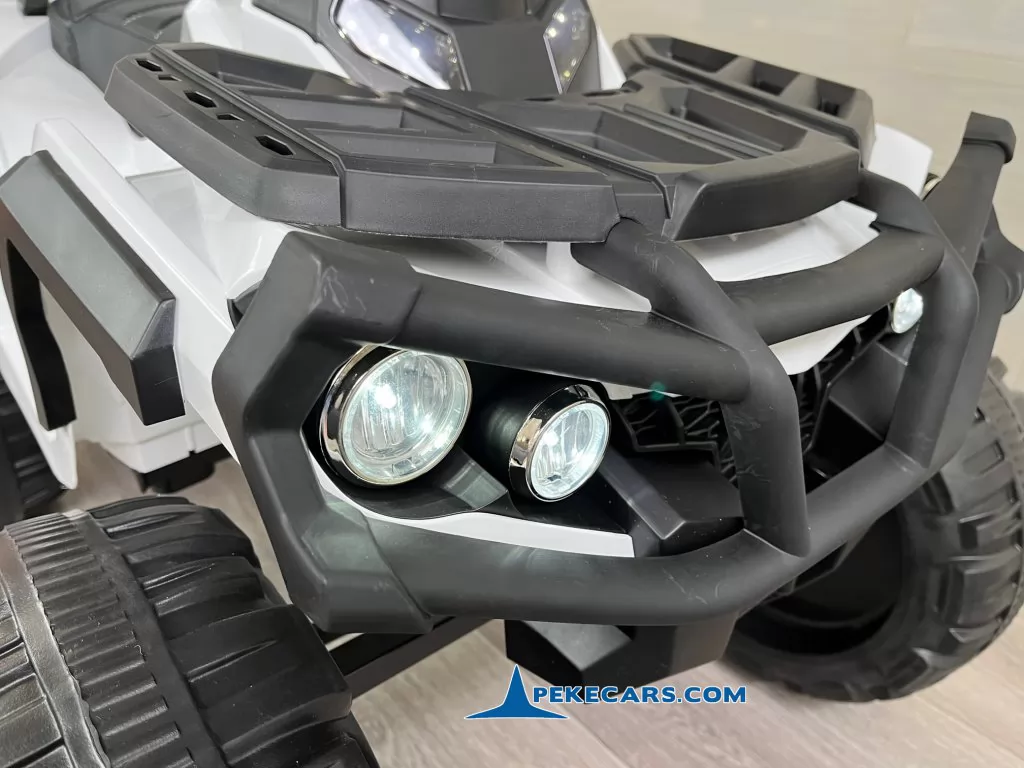 Quad Eléctrico Infantil Pekecars 906D Blanco
