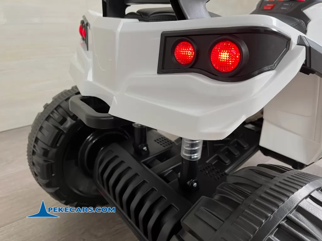 Quad Eléctrico Infantil Pekecars 906D Blanco