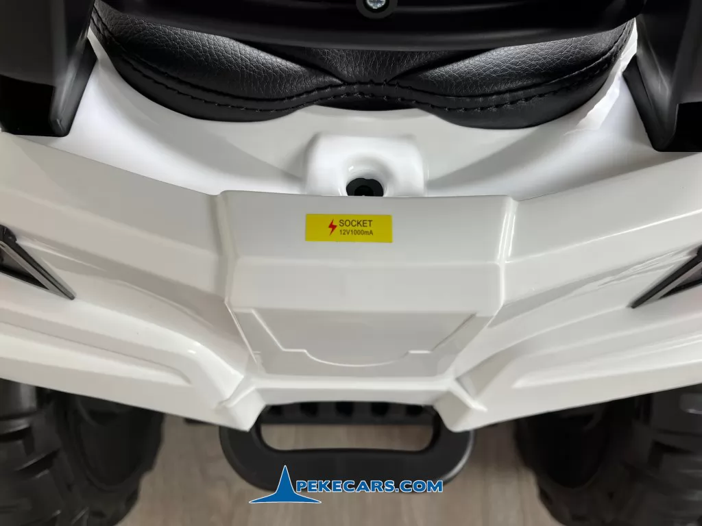 Quad Eléctrico Infantil Pekecars 906D Blanco