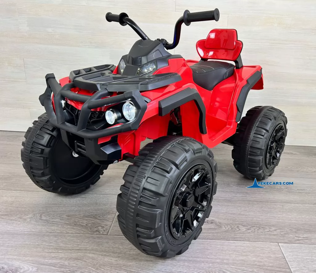 Quad Eléctrico Infantil Pekecars 906D Rojo perspectiva