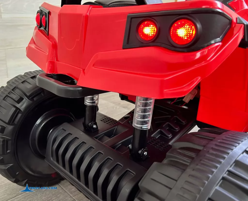 Quad Eléctrico Infantil Pekecars 906D Rojo luces traseras