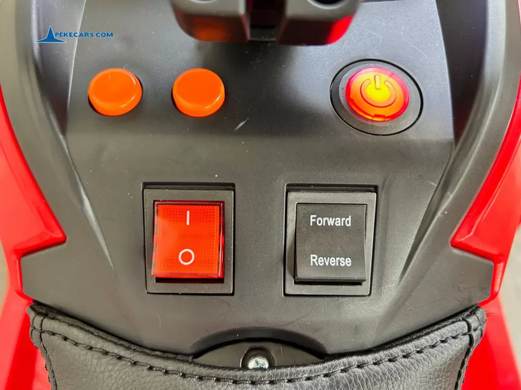 Quad Eléctrico Infantil Pekecars 906D Rojo botones