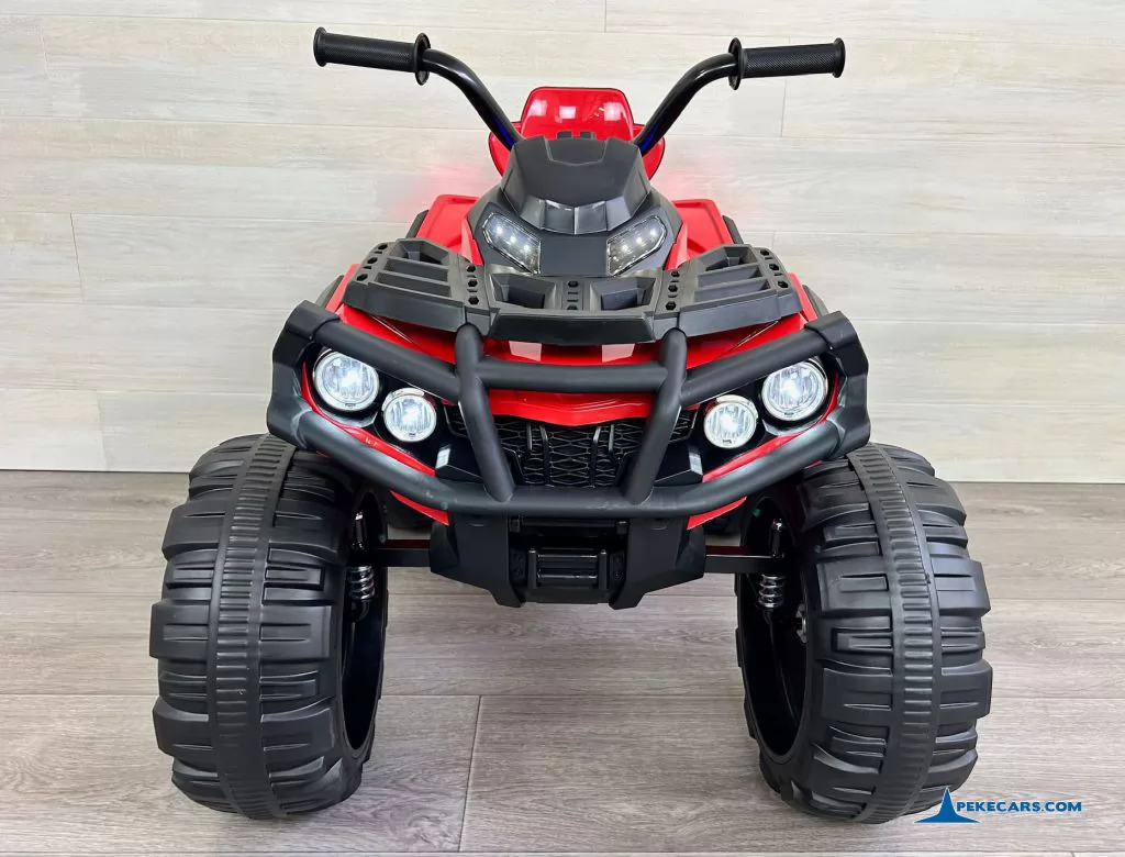 Quad Eléctrico Infantil Pekecars 906D Rojo frontal