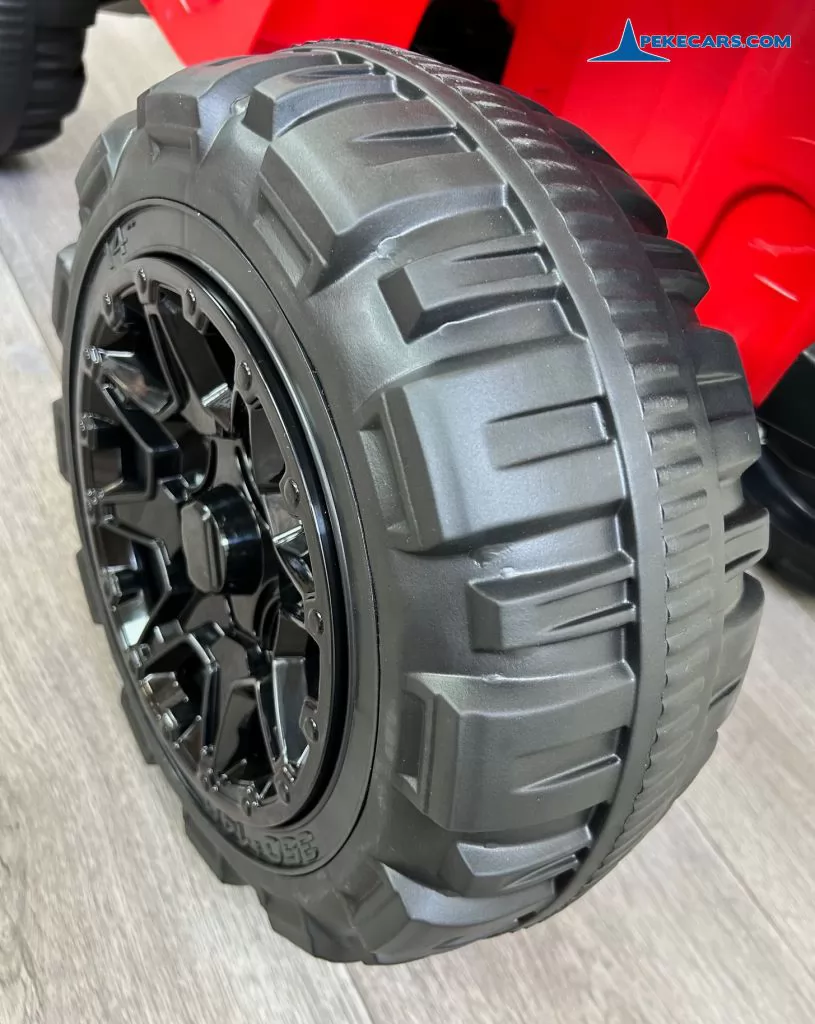 Quad Eléctrico Infantil Pekecars 906D Rojo rueda