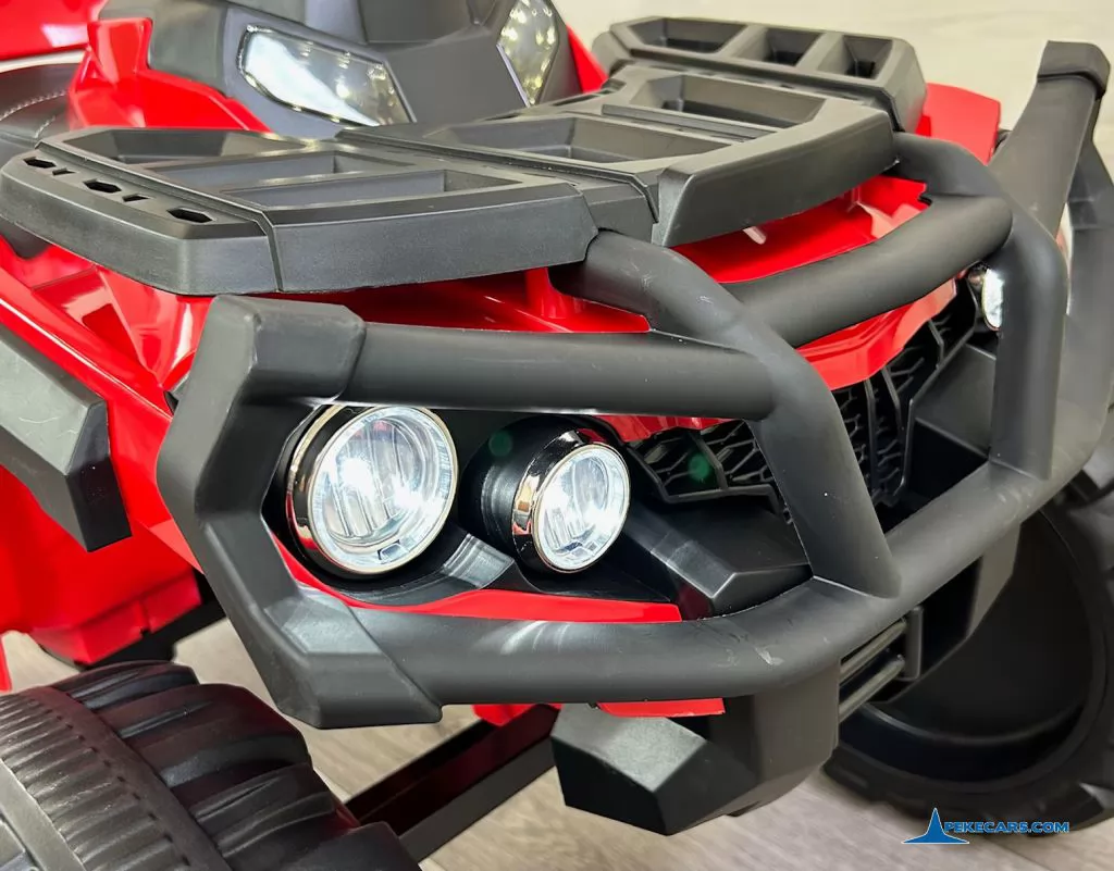 Quad Eléctrico Infantil Pekecars 906D Rojo paragolpes