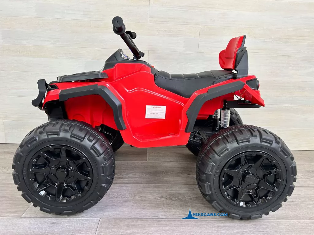 Quad Eléctrico Infantil Pekecars 906D Rojo lateral