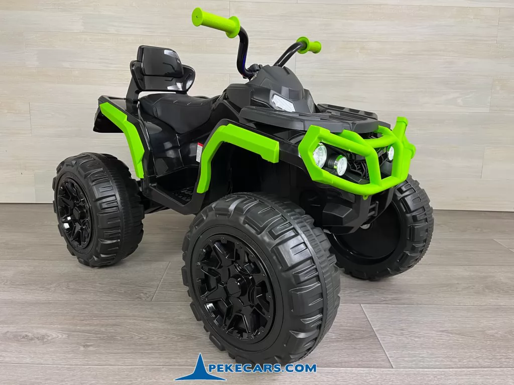 Quad a bateria para niños Pekecars 906D Verde y Negro