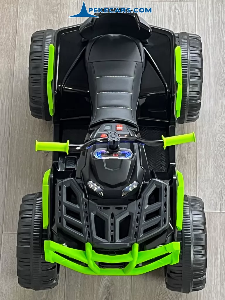 Quad Eléctrico Infantil Pekecars 906D Verde y Negro