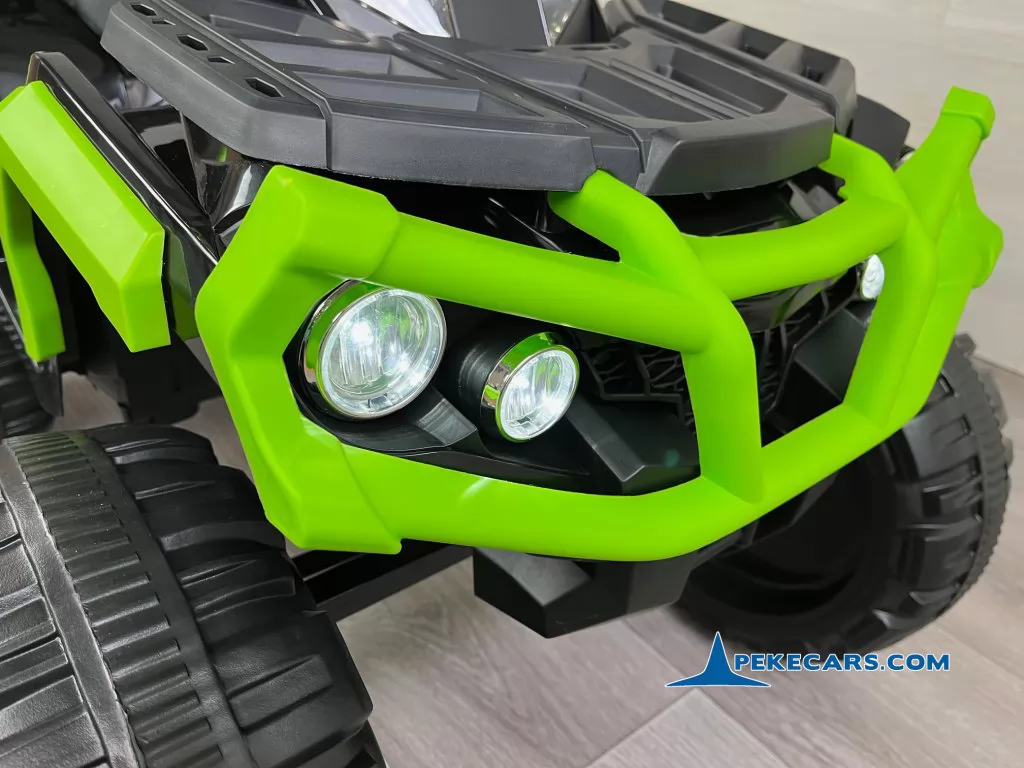 Quad Eléctrico para niños Pekecars 906D Verde y Negro