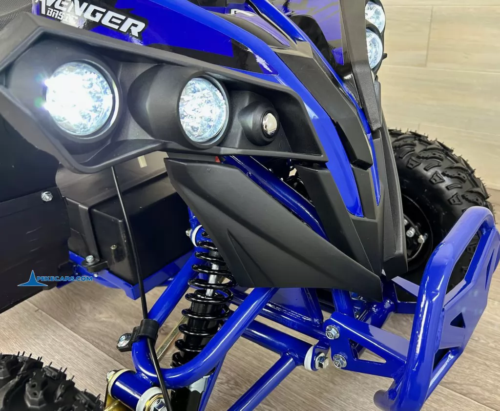 Quad Avenger 48V 1000W Azul luz frontal