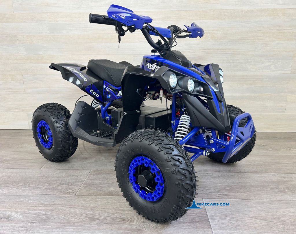 Quad Avenger 48V 1000W Azul para niños perspectiva