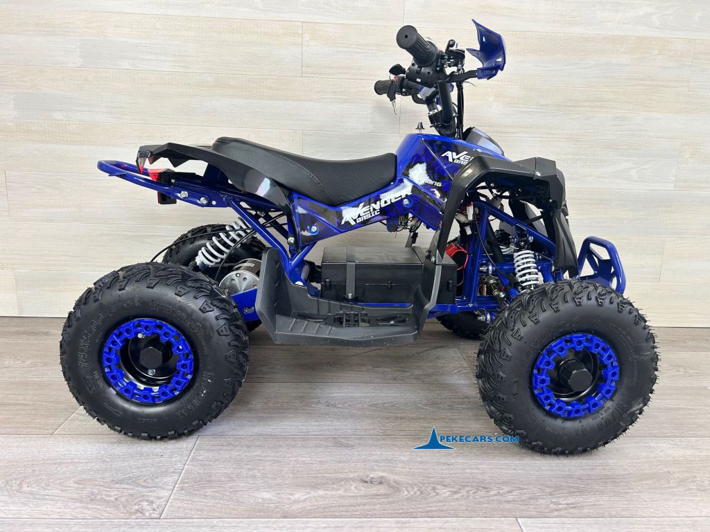 Quad Avenger 48V 1000W Azul para niños lateral inverso