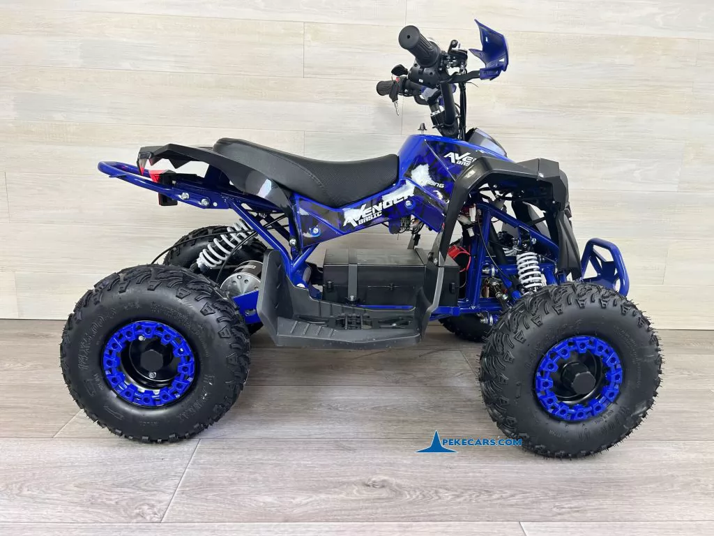 Quad Avenger 48V 1000W Azul para niños lateral inverso