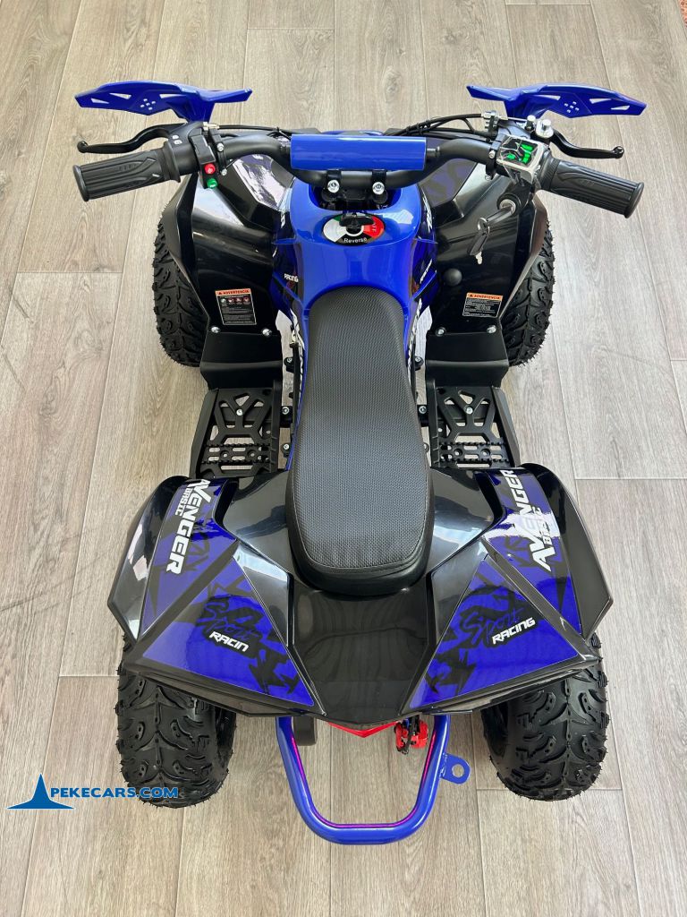 Quad Avenger 48V 1000W Azul para niños arriba invertido