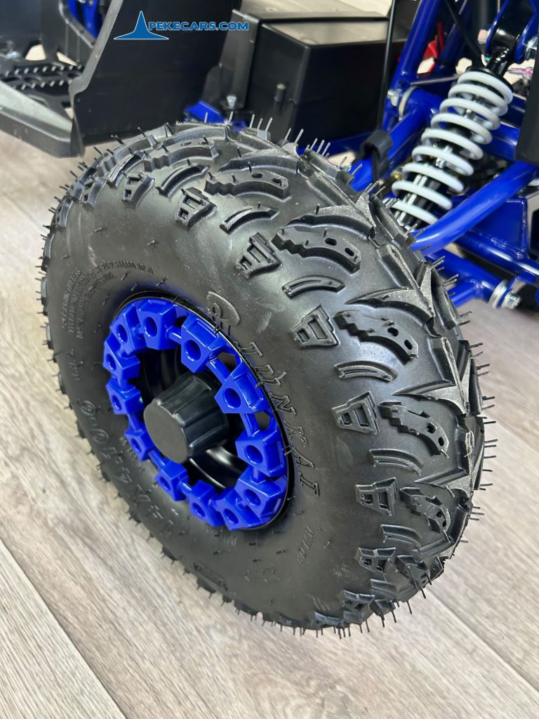 Quad Avenger 48V 1000W Azul para niños rueda