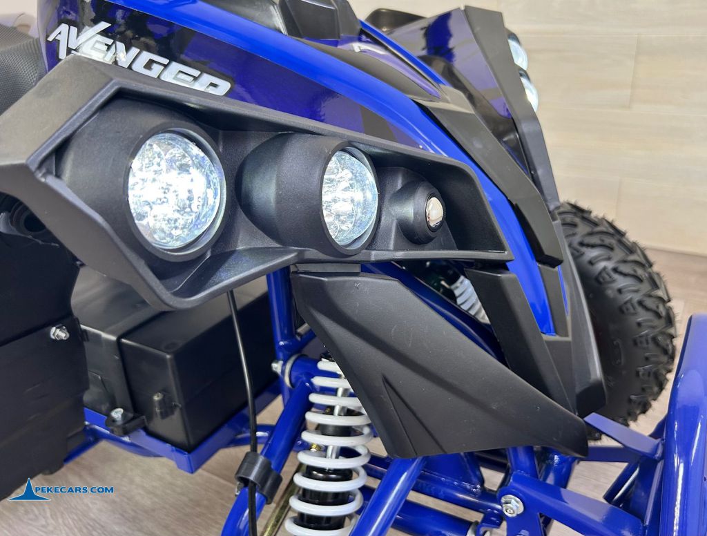 Quad Avenger 48V 1000W Azul para niños faros