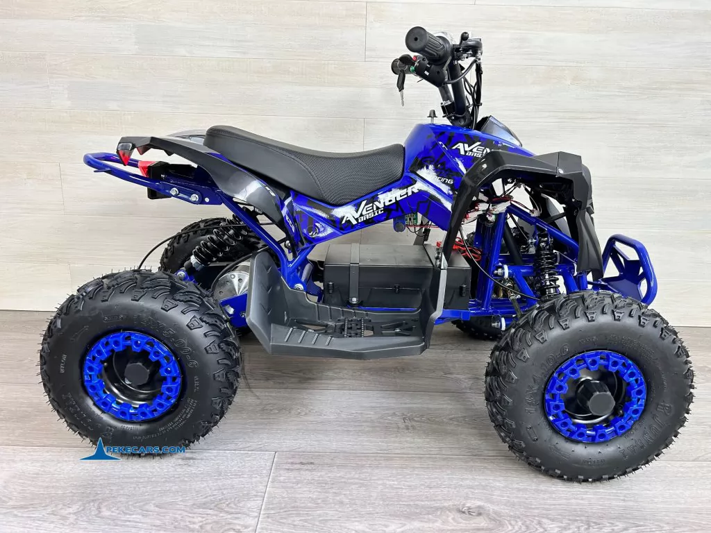 Quad Avenger 48V 1000W Azul para niños vista izquierda