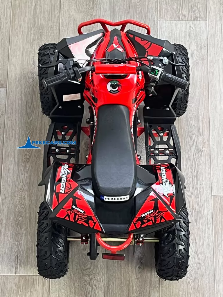 Quad Avenger 48V 1000W Rojo vista aérea