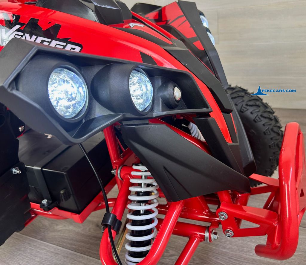 Quad Avenger 48V 1000W Rojo faros