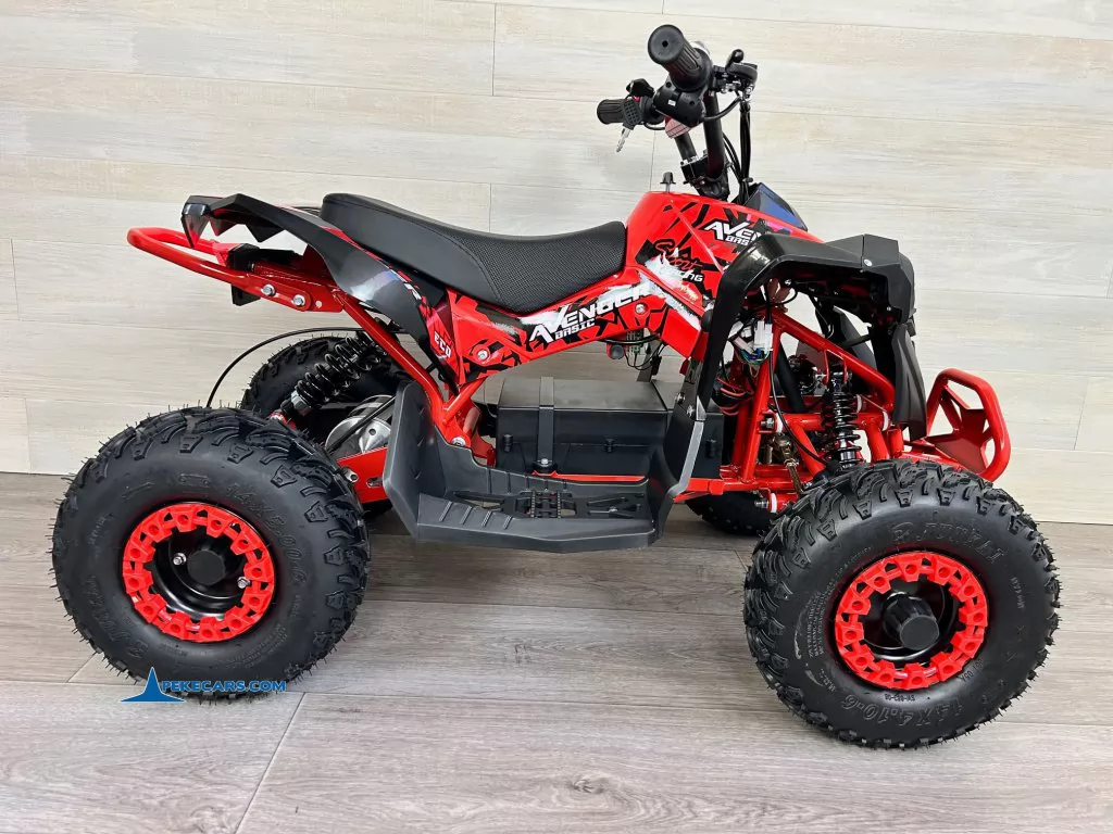 Quad Avenger 48V 1000W Rojo vista izquierda