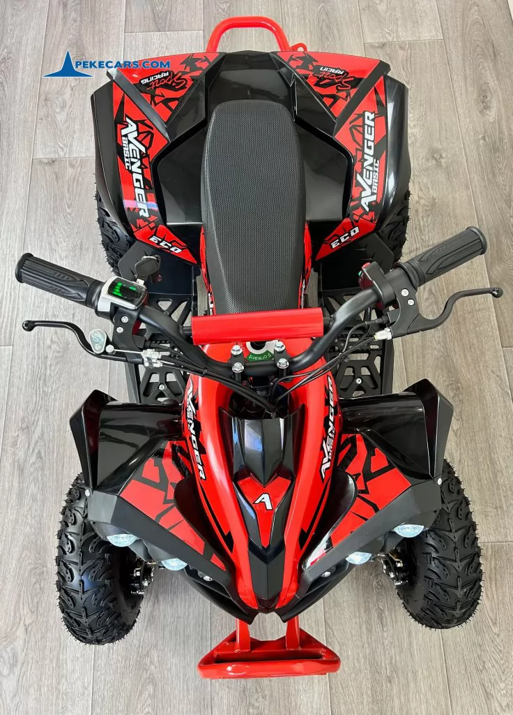 Quad Avenger 48V 1000W Rojo vista arriba