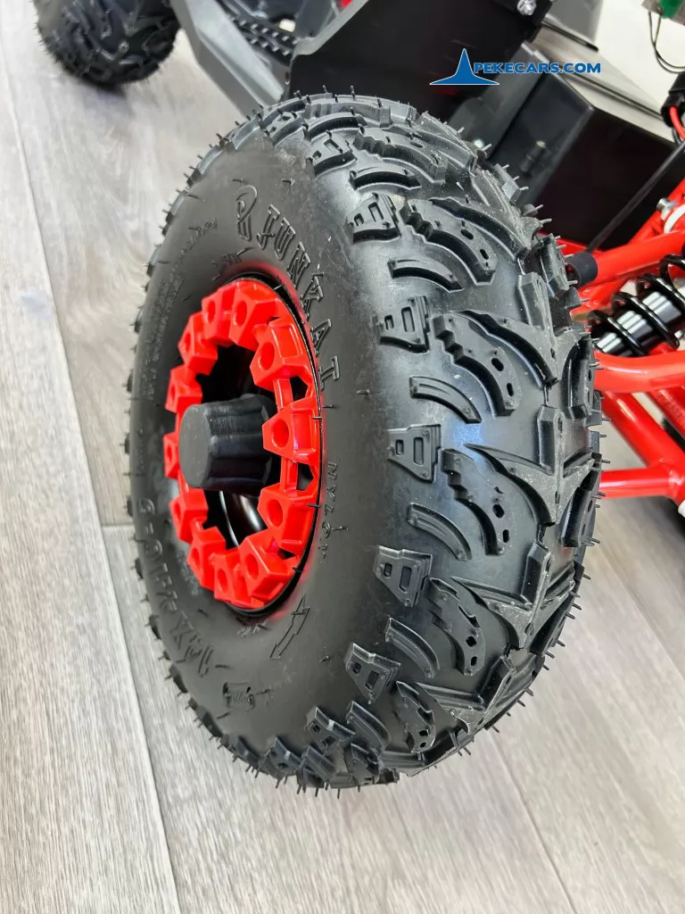 Quad Avenger 48V 1000W Rojo para niños ruedas