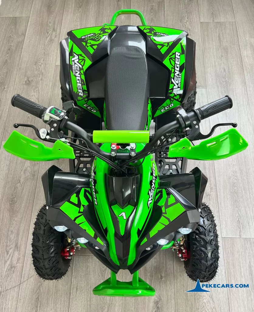 Quad Avenger 48V 1000W Verde vista aérea