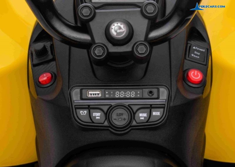 quad CAN-AM Maverick 12V amarillo